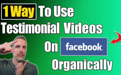 One way to use testimonial videos organically on Facebook