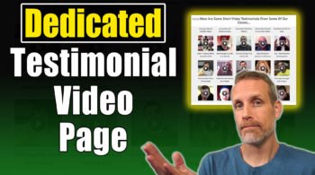 Dedicated Testimonial Video Page